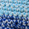 Gehaakte pannenlap donkerblauw/lichtblauw/ecru - Afbeelding 4