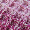 Gehaakte pannenlap wafel roze/ecru - Afbeelding 2